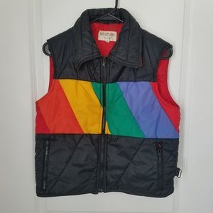 Rainbow Nelson Hill Vintage Puff Vest